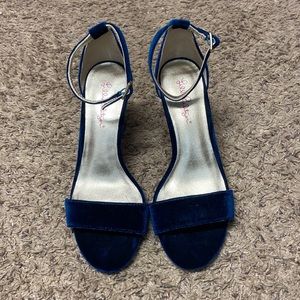 Lilly Pulitzer velvet heels